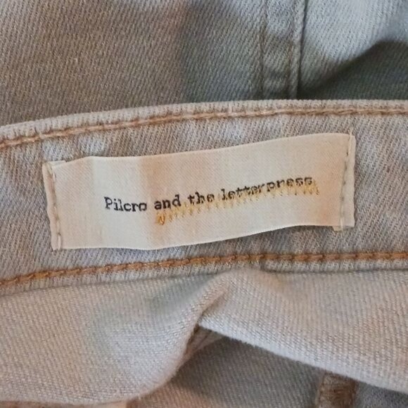 Pilcro and the Letterpress Jeans Blue Denim FV/Stet Skinny Womens Size 26 - Picture 5 of 7